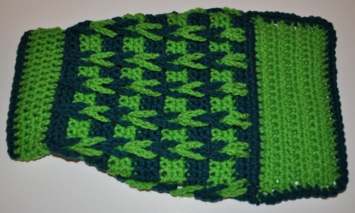 Decorative Loop Crochet Small Dog Sweater Back