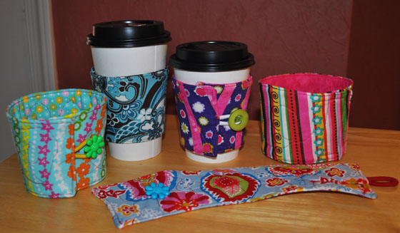 Various Cup Cozy Samples