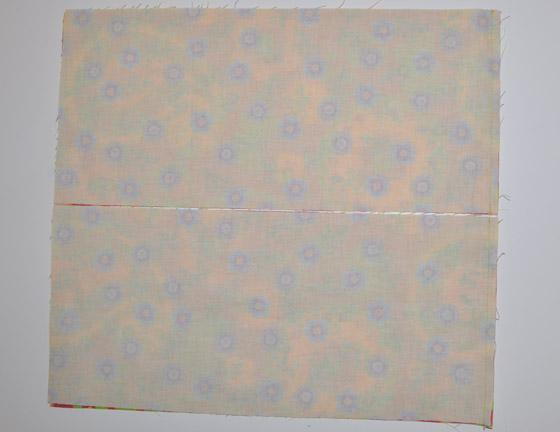 Sew Fabric A & Fabric B panels together on one end