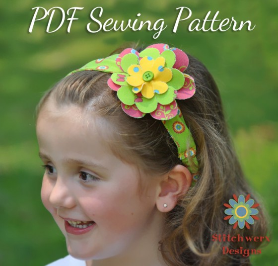 Headband & bows sewing pattern