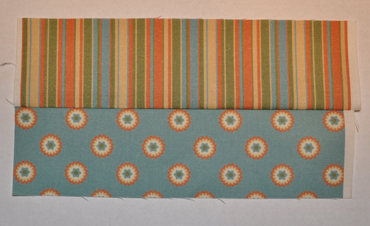 Stitch fabric strips together