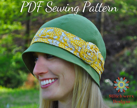 Stitchwerx Designs Azalea Cloche PDF Sewing pattern