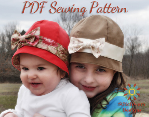 Azalea Cloche Hat Digital PDF Sewing Pattern