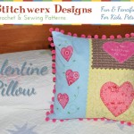 Free Valentine Heart Applique Pillow Sewing Pattern